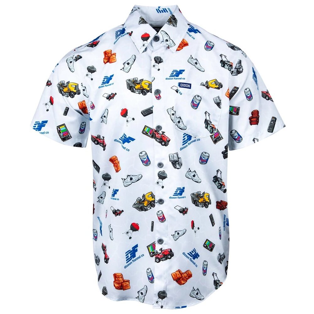 Dixxon Flannel Co Dad Life Fathers Day Short Sleeve Party Shirt